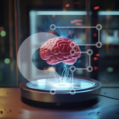 Intra Συλλεκτικό Ξύλινο Παζλ Plywood  4mm - αιώρηση του εγκεφάλου πάνω από την ηλεκτρική πλατφόρμα Σε Ξύλινο Κουτί - Διαστάσεις Puzzle: 10x10 cm – 25 κομμάτια - Image 1