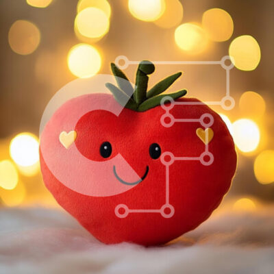 Intra Συλλεκτικό Ξύλινο Παζλ Plywood 4mm - Χαμογελαστό βελούδινο παιχνίδι σε σχήμα καρδιάς Σε Ξύλινο Κουτί - Διαστάσεις: 10x10 cm – 25 κομμάτια - Image 1