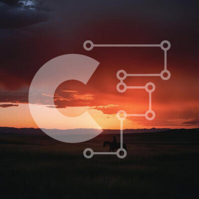 Intra Συλλεκτικό Ξύλινο Παζλ Plywood  4mm - Σιλουέτα ενός αναβάτη ενάντια σε ένα ηλιοβασίλεμα Σε Ξύλινο Κουτί - Διαστάσεις: 10x10 cm – 25 κομμάτια - Image 1