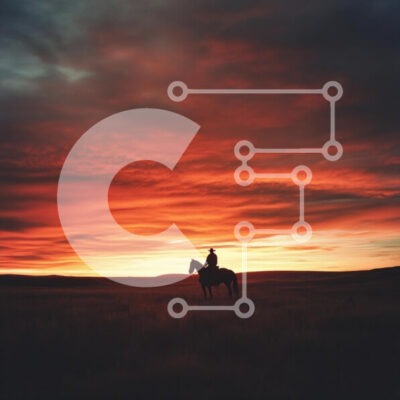 Intra Συλλεκτικό Ξύλινο Παζλ Plywood  4mm - Σιλουέτα ενός αναβάτη στο άλογο στο ηλιοβασίλεμα Σε Ξύλινο Κουτί - Διαστάσεις: 10x10 cm – 25 κομμάτια - Image 1