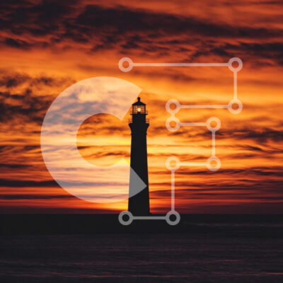 Intra Συλλεκτικό Ξύλινο Παζλ Plywood  4mm - Φάρος σιλουέτα στο ηλιοβασίλεμα Σε Ξύλινο Κουτί - Διαστάσεις: 10x10 cm – 25 κομμάτια - Image 1