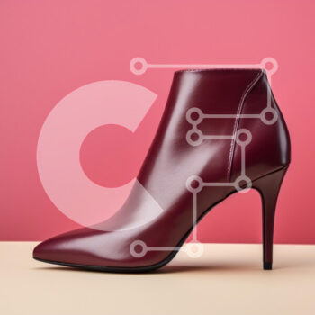 Intra Συλλεκτικό Ξύλινο Παζλ Plywood  4mm - Μποτάκι με ψηλοτάκουνο μπορντό Σε Ξύλινο Κουτί - Διαστάσεις Puzzle: 10x10 cm – 25 κομμάτια - Image 1