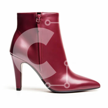 Intra Συλλεκτικό Ξύλινο Παζλ Plywood  4mm - Μποτάκι με ψηλοτάκουνο μπορντό Σε Ξύλινο Κουτί - Διαστάσεις Puzzle: 10x10 cm – 25 κομμάτια - Image 1