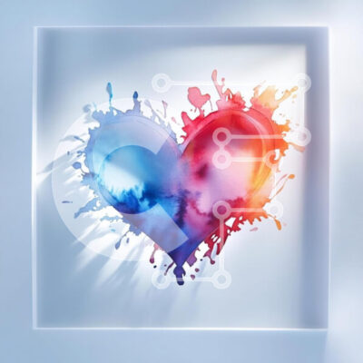 Intra Συλλεκτικό Ξύλινο Παζλ Plywood  4mm - Ακουαρέλα Καρδιά Τέχνη Σε Ξύλινο Κουτί - Διαστάσεις Puzzle: 10x10 cm – 25 κομμάτια - Image 1