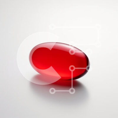 Intra Συλλεκτικό Ξύλινο Παζλ Plywood  4mm - Γυαλιστερή κόκκινη κάψουλα Σε Ξύλινο Κουτί - Διαστάσεις: 10x10 cm – 25 κομμάτια - Image 1