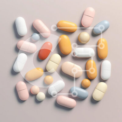 Intra Συλλεκτικό Ξύλινο Παζλ Plywood 4mm - Διάφορα πολύχρωμα χάπια και κάψουλες Σε Ξύλινο Κουτί - Διαστάσεις Puzzle: 10x10 cm – 25 κομμάτια - Image 1