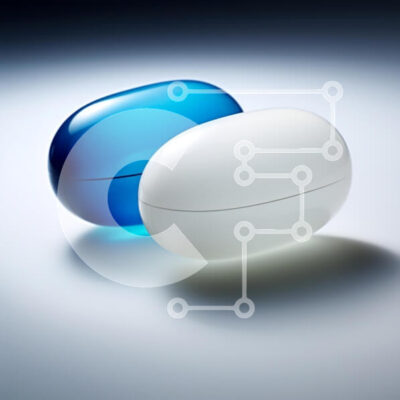 Intra Συλλεκτικό Ξύλινο Παζλ Plywood 4mm - Κομψά οβάλ δοχεία σε μπλε και λευκό Σε Ξύλινο Κουτί - Διαστάσεις: 10x10 cm – 25 κομμάτια - Image 1