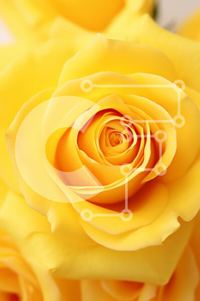 Intra Συλλεκτικό Ξύλινο Παζλ Plywood  4mm - Κοντινό πλάνο ενός κίτρινου τριαντάφυλλου Σε Ξύλινο Κουτί - Διαστάσεις Puzzle: 10x10 cm – 25 κομμάτια