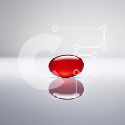 Intra Συλλεκτικό Ξύλινο Παζλ Plywood  4mm - Κόκκινη κάψουλα σε ανακλαστική επιφάνεια Σε Ξύλινο Κουτί - Διαστάσεις: 10x10 cm – 25 κομμάτια - Image 1