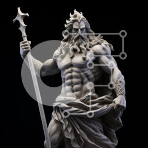 Intra Συλλεκτικό Ξύλινο Παζλ Plywood  4mm - Μυϊκή Μυθολογική Γλυπτική Φιγούρα Σε Ξύλινο Κουτί - Διαστάσεις Puzzle: 10x10 cm – 25 κομμάτια