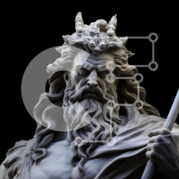 Intra Συλλεκτικό Ξύλινο Παζλ Plywood  4mm - Γλυπτό μυθικής φιγούρας Σε Ξύλινο Κουτί - Διαστάσεις Puzzle: 10x10 cm – 25 κομμάτια - Image 1