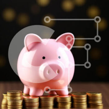 Intra Συλλεκτικό Ξύλινο Παζλ Plywood  4mm - Κουμπαράς σε στοιβαγμένα νομίσματα Σε Ξύλινο Κουτί - Διαστάσεις Puzzle: 10x10 cm – 25 κομμάτια - Image 1