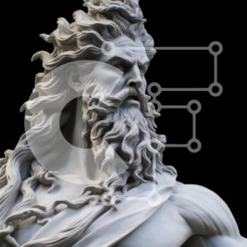 Intra Συλλεκτικό Ξύλινο Παζλ Plywood  4mm - Γλυπτό μυϊκής φιγούρας με ρέοντα μαλλιά Σε Ξύλινο Κουτί - Διαστάσεις Puzzle: 10x10 cm – 25 κομμάτια - Image 1