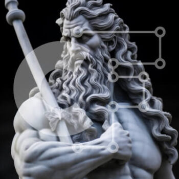 Intra Συλλεκτικό Ξύλινο Παζλ Plywood  4mm - Γλυπτική Μυθολογικής Φιγούρας Σε Ξύλινο Κουτί - Διαστάσεις Puzzle: 10x10 cm – 25 κομμάτια - Image 1