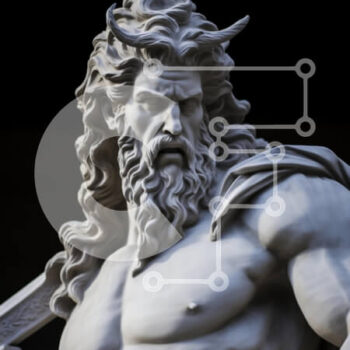 Intra Συλλεκτικό Ξύλινο Παζλ Plywood  4mm - Γλυπτό μιας μυθολογικής θεότητας Σε Ξύλινο Κουτί - Διαστάσεις Puzzle: 10x10 cm – 25 κομμάτια - Image 1