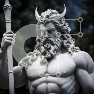 Intra Συλλεκτικό Ξύλινο Παζλ Plywood  4mm - Μυθολογικό άγαλμα με δόρυ Σε Ξύλινο Κουτί - Διαστάσεις Puzzle: 10x10 cm – 25 κομμάτια