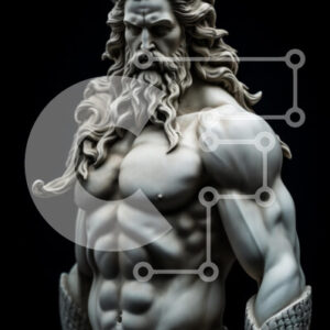 Intra Συλλεκτικό Ξύλινο Παζλ Plywood  4mm - Μυώδης γλυπτική μυθικής φιγούρας Σε Ξύλινο Κουτί - Διαστάσεις Puzzle: 10x10 cm – 25 κομμάτια