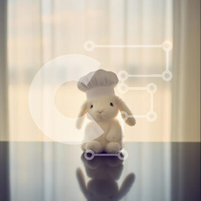 Intra Συλλεκτικό Ξύλινο Παζλ Plywood  4mm - Λούτρινο λαγουδάκι σεφ Σε Ξύλινο Κουτί - Διαστάσεις: 10x10 cm – 25 κομμάτια - Image 1