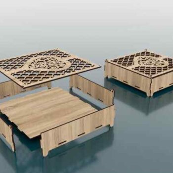 Intra Madera Ξύλινο Διακοσμητικό Κουτί “Bloom” με Floral Σχέδιο – Ιδανικό για Δώρα - Οργάνωση 12x11x8 cm Box11-01988 - Image 2