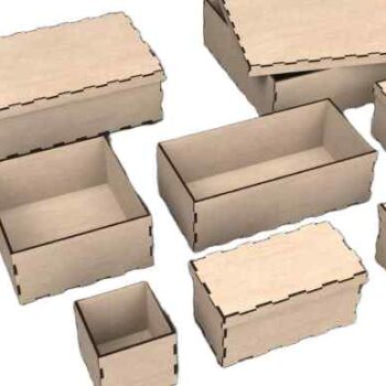 Intra Plywood Storage Box ΕCO – Ξύλινο Κουτί Αποθήκευσης (4mm) 13x29x35 cm Box24-01048 - Image 2