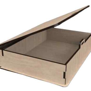 Intra Plywood BookBox – Ξύλινο Κουτί Αποθήκευσης σε Σχήμα Βιβλίου (4mm) 12x31x13 cm Box26-00962 - Image 2