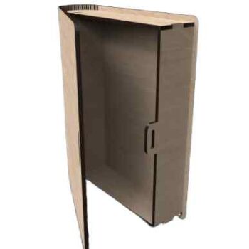 Intra Plywood BookBox – Ξύλινο Κουτί Αποθήκευσης σε Σχήμα Βιβλίου (4mm) 12x31x13 cm Box26-00962 - Image 3