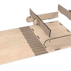 Intra Plywood BookBox – Ξύλινο Κουτί Αποθήκευσης σε Σχήμα Βιβλίου (4mm) 56x24x9 cm Box26-00663 - Image 4