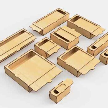 Intra Multi-Drawer Organizer – Ξύλινο Συρταρωτό Κουτί Οργάνωσης 30x27x25 cm Box28-00512 - Image 3