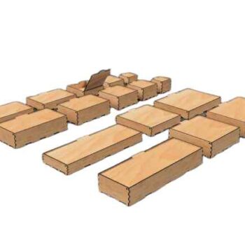 Intra Wooden Laser-Cut Storage Box – Ξύλινο Κουτί Αποθήκευσης με Καπάκι 13x13x14 cm Box30-00509 - Image 4