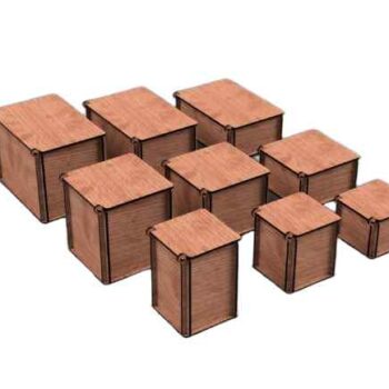 Intra LOTUS Wooden Storage Box – Ξύλινο Κουτί Αποθήκευσης μαζί με καπάκι 13x20x14 cm Box31-00410 - Image 2