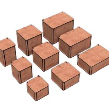 Intra LOTUS Wooden Storage Box – Ξύλινο Κουτί Αποθήκευσης μαζί με καπάκι 13x20x14 cm Box31-00410 - Image 3