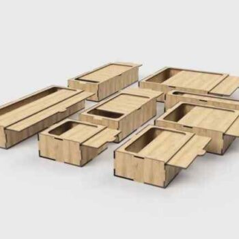 Intra SLIDE plywood Ξύλινο Κουτί με Συρόμενο Καπάκι  15x18x29 cm Box32-01587 - Image 1