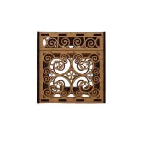 Intra Baroque Elegance Ξύλινο Διακοσμητικό Κουτί με Περίτεχνη Χειροποίητη Χαρακτική 50x48x47 cm Box38-00022 - Image 3
