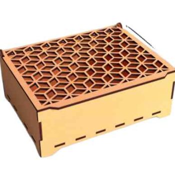 Intra GIFT BLOOM –  Ξύλινo Διακοσμητικό Κουτί Δώρου Αποθήκευσης 13x12x26 cm Box40-00243 - Image 2