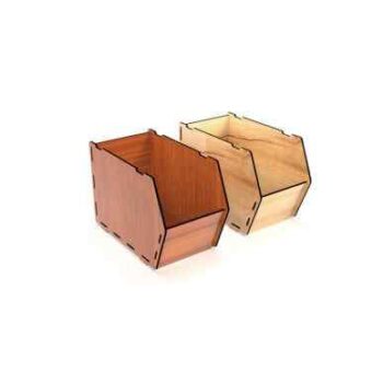 Intra ΣΕΝΤΟΥΚΙ  Ξύλινο Μπαούλο με Κούμπωμα  Κλασική Καμπύλη Σχεδίαση 36x28x36 cm Box49-01617 - Image 1