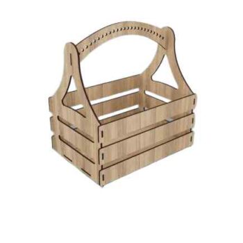 Intra NEST DELUXE – Πολυχρηστικό Ξύλινο Κουτί Οργάνωσης με Καπάκι - Εσωτερικά Διαχωριστικά10x10x16 cm Box52-00204 - Image 2