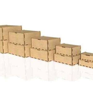 Intra boxS Ξύλινο Κουτί Αποθήκευσης με Αναδιπλούμενο Καπάκι – Πολλαπλές Αποχρώσεις & Μοντέρνος Σχεδιασμός 46x29x24 cm Box08-00216 - Image 4