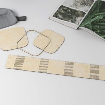 Intra Ultra Ξύλινο Πολυτελές Κουτί Οργάνωσης με Καμπύλες Λεπτομέρειες 23x22x29 cm Box01-00176 - Image 3