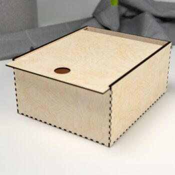 Intra NIRO Ξύλινο Πολυτελές Κουτί Οργάνωσης με Tετράγωνο με Συρόμενο Καπάκι  - 58x79x49 cm Box02-00422 - Image 2