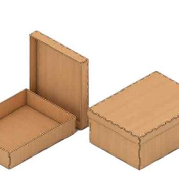 Intra Parking Ξύλινο Κουτί Αποθήκευσης με Καπάκι – Minimal Design   11x13x8 cm Box10-00267 - Image 2