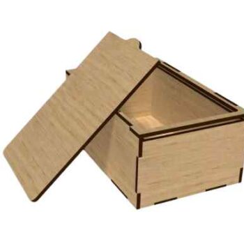 Intra Exotic Ξύλινο Κουτί Οργάνωσης με Συρόμενο Καπάκι και 4 Διαμερίσματα – Πολλαπλές Αποχρώσεις   21x22x5 cm Box07-00662 - Image 4