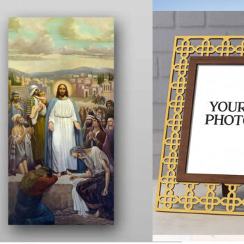 Εικόνα Ορθοδοξίας Πολυτελείας  με  σχεδιο Σταυρούς μαζι με  Βάση σε  8 χρώματα με περίγραμμα χρυσό σε ξύλο Plywood (Πλακάζ)   με  βάση Εικόνα του Ιησού Χριστού - Χειροποίητη Ελληνορθόδοξη , Κρεμαστή πλάκα βυζαντινής τέχνης, χριστιανική τέχνη Διάσταση 50x40 cm (19,7 x 15,8 ίντσες) INTRAEK3kadro3211-65432983 - Image 1