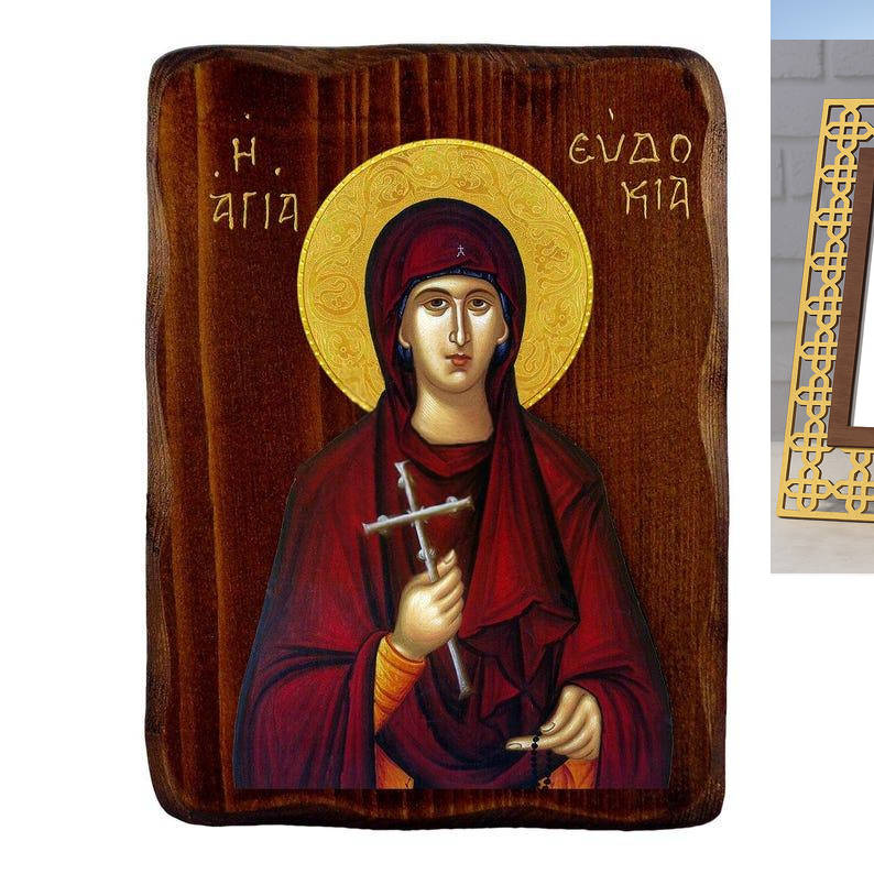 Εικόνα Ορθοδοξίας Πολυτελείας με σχεδιο Σταυρούς μαζι με Βάση σε 8 χρώματα με περίγραμμα χρυσό σε ξύλο Plywood (Πλακάζ) με βάση Εικόνα Αγίας Ευδοκίας, Χειροποίητη ελληνορθόδοξη εικόνα της Αγίας Ευδοκίας, επιτοίχια πλάκα βυζαντινής τέχνης, θρησκευτικό δώρο, χριστιανική διακόσμηση Διάσταση 40×30 cm (15,8 x 11,8 ίντσες)INTRAEK3kadro3211-43216723985 Εικόνα Ορθοδοξίας Πολυτελείας με σχεδιο Σταυρούς μαζι με Βάση σε 8 χρώματα με περίγραμμα χρυσό σε ξύλο Plywood (Πλακάζ) με βάση Εικόνα Αγίας Ευδοκίας, Χειροποίητη ελληνορθόδοξη εικόνα της Αγίας Ευδοκίας, επιτοίχια πλάκα βυζαντινής τέχνης, θρησκευτικό δώρο, χριστιανική διακόσμηση Διάσταση 40×30 cm (15,8 x 11,8 ίντσες)INTRAEK3kadro3211-43216723985