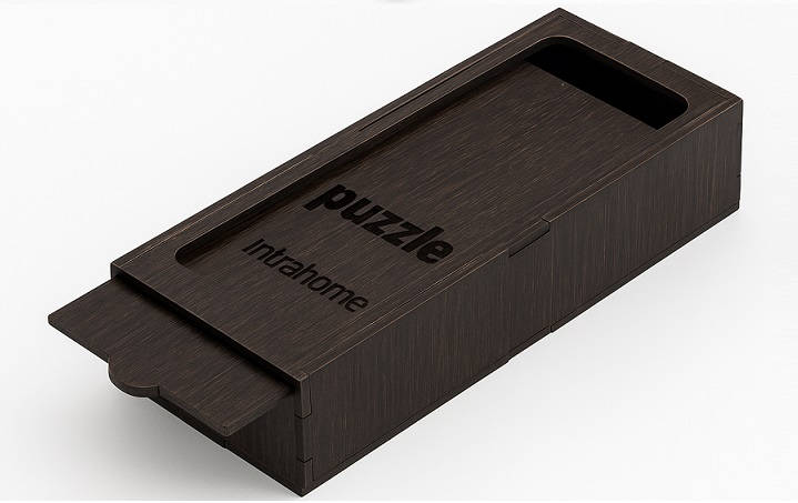 Intra Συλλεκτικό Ξύλινο Παζλ Plywood  4mm - Μωβ πεταλούδα στα πολύχρωμα μπαλόνια Σε Ξύλινο Κουτί - Διαστάσεις: 10x10 cm – 25 κομμάτια - Image 10
