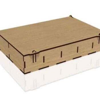 Intra Boss Ξύλινο Κουτί Οργάνωσης με πολλές  Θέσεις & Αναδιπλούμενο Καπάκι – Premium Ποιότητα  51x57x31 cm Box09-00545 - Image 2