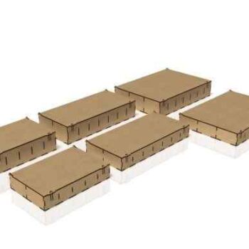 Intra Boss Ξύλινο Κουτί Οργάνωσης με πολλές  Θέσεις & Αναδιπλούμενο Καπάκι – Premium Ποιότητα  51x57x31 cm Box09-00545 - Image 5