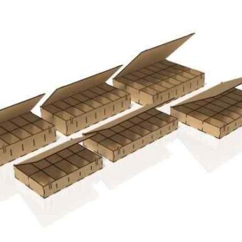 Intra Boss Ξύλινο Κουτί Οργάνωσης με πολλές  Θέσεις & Αναδιπλούμενο Καπάκι – Premium Ποιότητα  51x57x31 cm Box09-00545 - Image 6