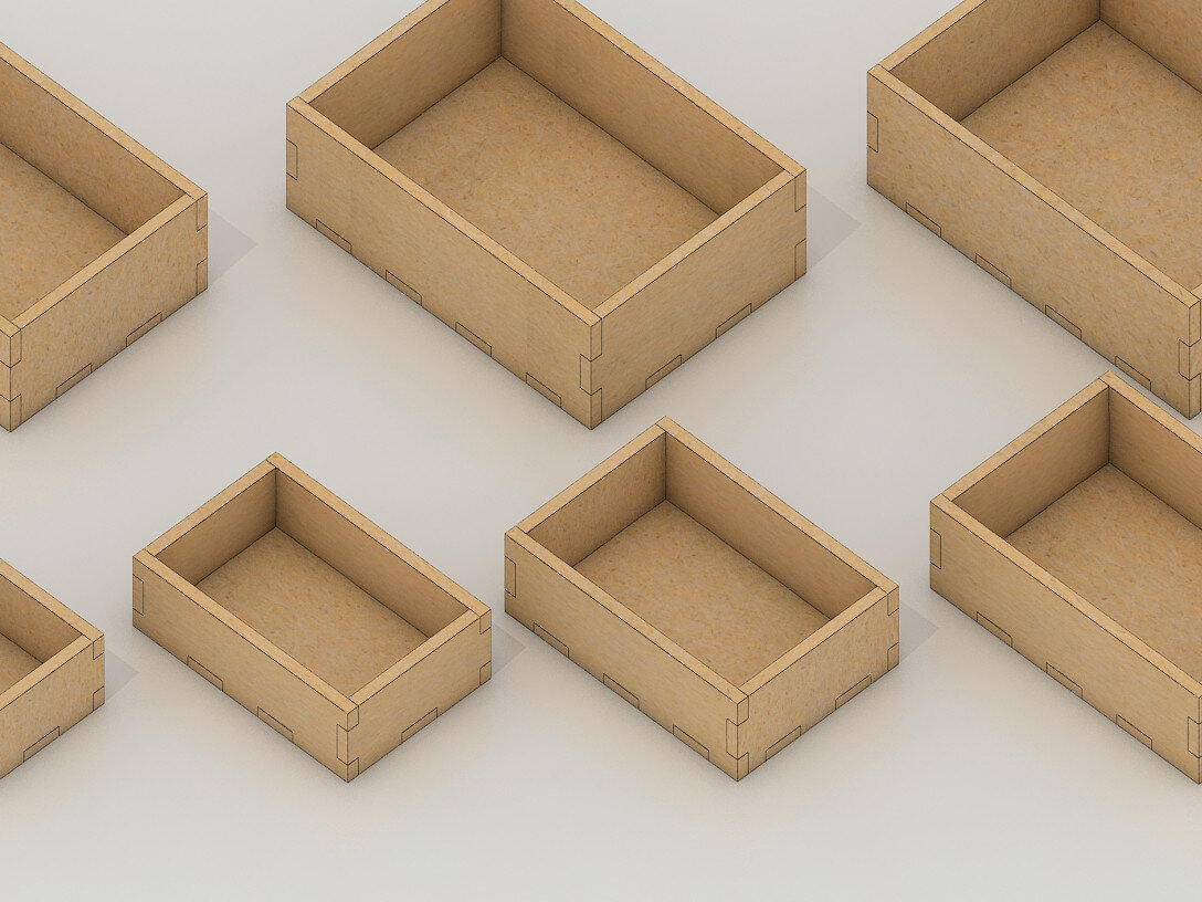 Intra απο ξύλο plywood 3mm-4mm πάχος 1/4 ιντσών Box Δίασταση 30x20 cm INTRAFABR-60993290 - Image 2