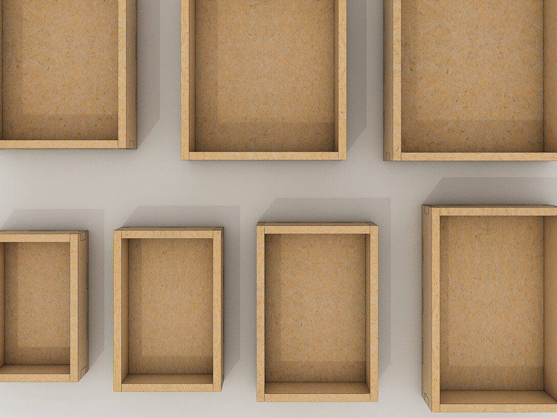 Intra απο ξύλο plywood 3mm-4mm πάχος 1/4 ιντσών Box Δίασταση 30x20 cm INTRAFABR-60993290 - Image 3