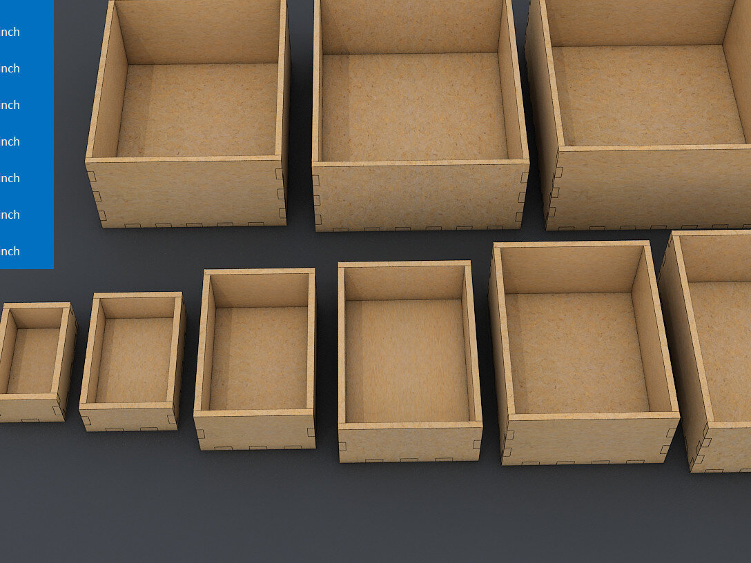 Intra απο ξύλο plywood 3mm-4mm πάχος Κουτί αποθήκευσης 1/4 ιντσών / Ξύλινα κουτιά δώρου Δίασταση 30x20 cm INTRAFABR-60988006 - Image 1